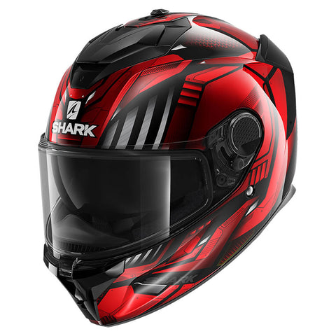 Spartan GT Helmet Replikan Black / Chrome / Red