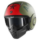 Raw Helmet Soyouz Mat Matte Green / Red