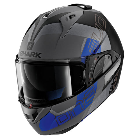 Evo-One 2 Helmet Slasher Matte Matte Dark Gray / Black / Blue