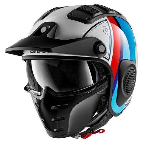 X-Drak Helmet Terrence White / Blue / Red