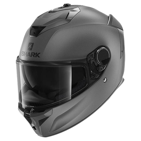 Spartan GT Full Face Helmet Blank Mat Dot Matte Gray