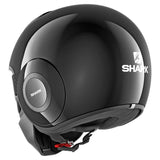 Street Drak 3/4 Jet Helmet Blank Dot Black