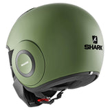 Street Drak 3/4 Jet Helmet Blank Mat Dot Green