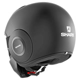 Street Drak 3/4 Jet Helmet Blank Mat Dot Matte Black